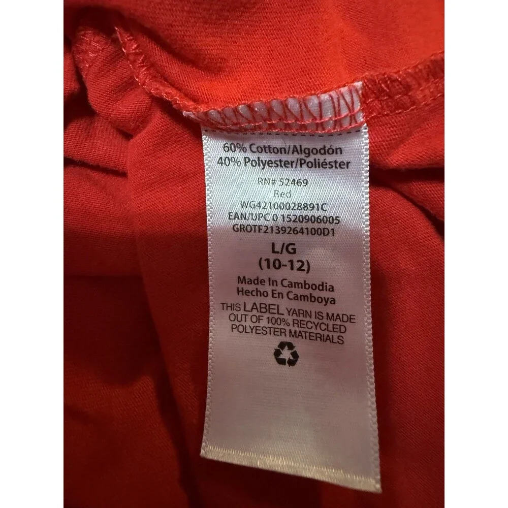 SO And Holiday Time Girls Shirt Lot L 10/12 Christmas Graphic Long Sleeve - Picture 7 of 8